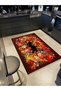Kemal Collection Multicolored Rose Motifs and Ethnic Patterned Woven Base Modern Decorative Carpet 13