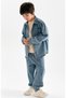 Children's Oversize Fit Top and Bottom Denim Set - 2