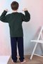 New Season Autumn/Winter Boys' Skate Patterned Fleece Pajama Set 4515 - 3