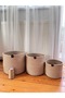 Wicker Jute Basket Flower Pot Organizer Decorative Basket Organizer - 2