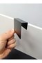 10 Pieces Erasable Blackboard Black Labels 7.5X5 cm Wooden Shelves 2 cm Thickness Vertical Hanging Snap-On Installation - 4