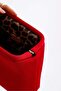 Heybes Women's Red Strap Clutch Portfolio Handbag - 7