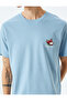 Crew Neck Short Sleeve Regular Fit Cotton Tok Fabric Printed T-Shirt - 5