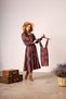 Vintage Coffee Flared Dress Mother Son Combination (Single Price)