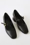 Abby Black Blunt Toe Buckle Detailed Women's Casual Shoes - 6