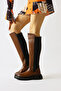 Latoya Tan Stretch Detailed Women's Boots - 4