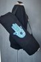 Pilates and Yoga Fitness Mat - Fatma Mother Hand Mat with Drawstring and Evil Eye Design Carrying Bag - 2