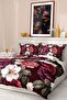 100% Cotton Satin Duvet Cover Set, Fitted Sheet, Deluxe Double 3D Tapestry - 2