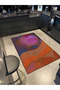 Round Dyed Patterned Woven Base and Washable Carpet Miravip9438 - 2