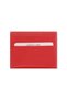 Berlin - Red Vegan Leather Ultra Thin Card Holder, Minimalist Credit Card Case - 2