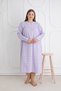 100% Cotton Seasonal Fabric Long Sleeve Plus Size Mother's Nightgown 813