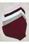 Women's Panties with Cotton Inner Towel, High Waist, Pack of 5 - 2