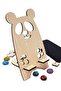 Cute Panda Wooden Tabletop and Phone Holder Tabletop Phone Stand Compatible with All Models