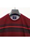 Men's Long Sleeve Slim Polo Neck T-Shirt - Czt-137 - Burgundy - 2