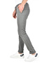 Black Men's Elastic Waist Slim Fit Lycra Sports Pants 2385 - 5