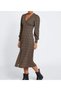 Women's Print Slit Midi Women's Dress 2494 - 3