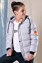 Boy's Hooded Fleece Inflatable Coat 2057-Z
