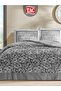 Amelia Anthracite Cotton Satin Double Duvet Cover Set - 5
