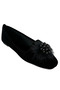 Grape New Model Black Women's Home Ballerina Shoes - 4