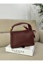 Women's Faux Leather Gold Accessory Zippered Shoulder Bag - 6