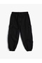 Jogger Denim Trousers with Cargo Pockets and Buttons, Cotton - 6