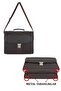 Men's Handbag 15.6 Inch Laptop Briefcase 5 Compartments Waterproof Shoulder Strap 2002 Brown - 4