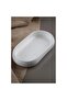 35 cm Bianco Perla Porcelain Gondola Bowl - Mst374