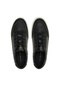Women's Black Vulc Leather Monogram Sneakers - 3