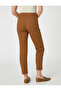Stitching Detailed Fabric Trousers Skinny Leg - 4