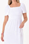 Women's Square Neck Wrap Dress - Comfortable and Modern Fit / Different Color Choices - 3
