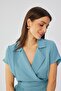 Rochie midi cu guler - 3
