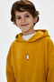 Emperor Penguin Supersoft Kids Hoodie - Mustard - 4