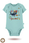 2-Piece 100% Cotton Organic Printed Snap Fastener Baby Bodysuit - 3