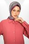 Imported Voile Silk Retro Pattern Shawl - New Collections - Ottomaria Series - Violet - 4