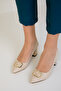 Beige Women's Classic Heeled Shoes 18438 - 4