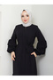 Tesetür Giyim Medina Silk Balloon Sleeve Skirt Gathered Ferace