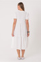 Women S Ruffled Lace-Up Neckline Wrap Dress - Comfortable and Modern Fit / Different Color Choices - 5