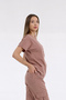 Single Top Crew Neck Lycra Doctor and Nurse Uniform Surgical Uniform Dark Powder |   Brl Bagel - 5