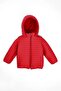 Hooded Long Sleeve Burgundy Color Coat