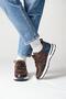 Vios Model Genuine Leather Handmade Brown Men's Sneakers - 4