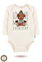 2-Piece 100% Cotton Organic Printed Snap Fastener Baby Bodysuit - 2