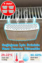 4 Pieces of Four Honeycomb Waterer Heating Water Bowl Humidifier Humidification for Room Humidity Air