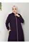 Plus Size Ferace with Piping - 3