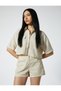 Safari Crop Shirt - Pocket and Short Sleeve