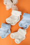 Cotton 4-Piece Newborn Baby Winter Towel Socks - 4