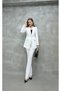 Blazer-Jacket-Pants-Bottom Top Suit with One Button Pocket - 5