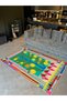 Kemal Collection Abstract Lemon Tree Patterned Woven Base in Pastel Colors Modern Decorative Carpet 17 - 2