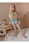 Girl's Suit with Floral Printed Tights