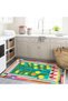 Kemal Collection Abstract Lemon Tree Patterned Woven Base in Pastel Colors Modern Decorative Carpet 17 - 3