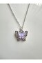 Butterfly Design Moon Stone Necklace